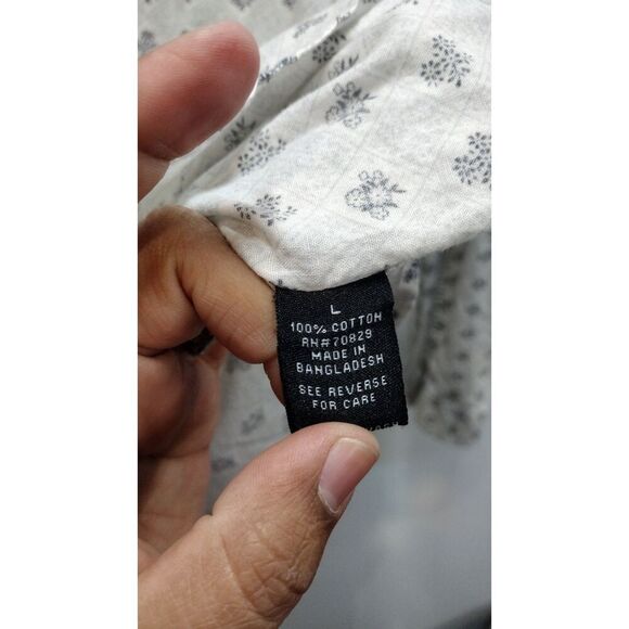 CJ Black Men's Mini Floral Print Collard button down - Picture 3 of 6